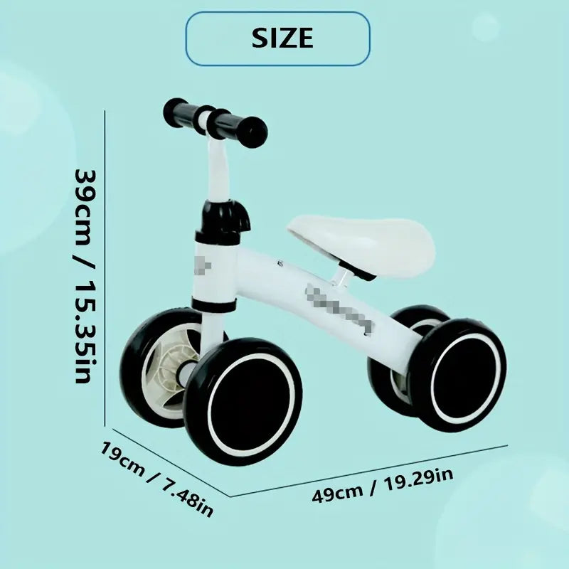 CYBER 🛒⏰ 50% DESCTO - BICICLETA DE APRENDIZAJE 4 RUEDAS NIÑOS