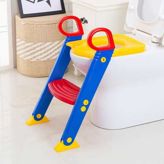 ADAPTADOR DE WC CON ESCALERA PARA NIÑOS
