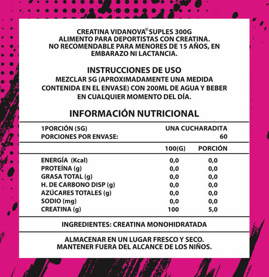CREATINA FOR WOMAN MONOHIDRATADA 300G 200MESH