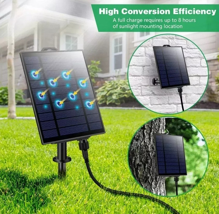 LUCES GUIRNALDAS SOLAR 10 LED 5 METROS PARA EVENTOS