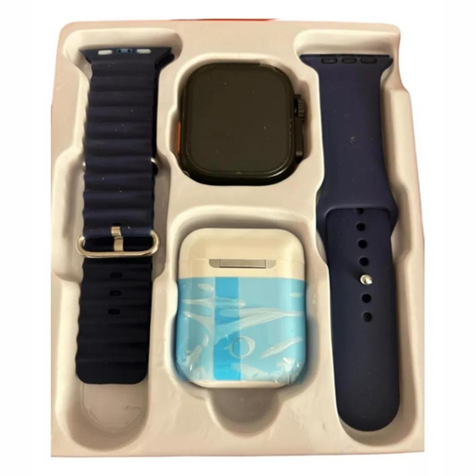 RELOJ SMARTWATCH CORREAS + AUDIFONOS