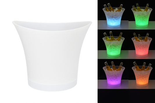 CUBO DE HIELO LED VINOS Y CERVEZAS