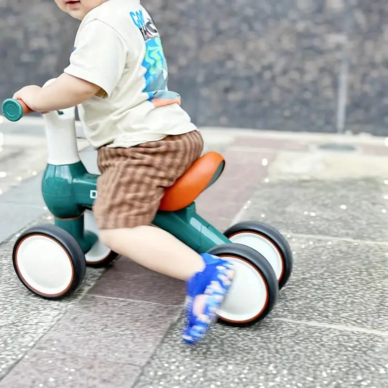 CYBER 🛒⏰  50% DESCTO - BICICLETA DE APRENDIZAJE 4 RUEDAS NIÑOS