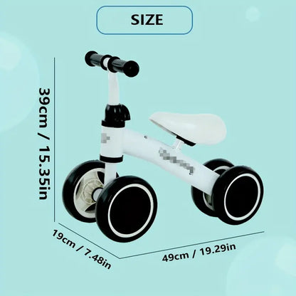 CYBER 🛒⏰  50% DESCTO - BICICLETA DE APRENDIZAJE 4 RUEDAS NIÑOS