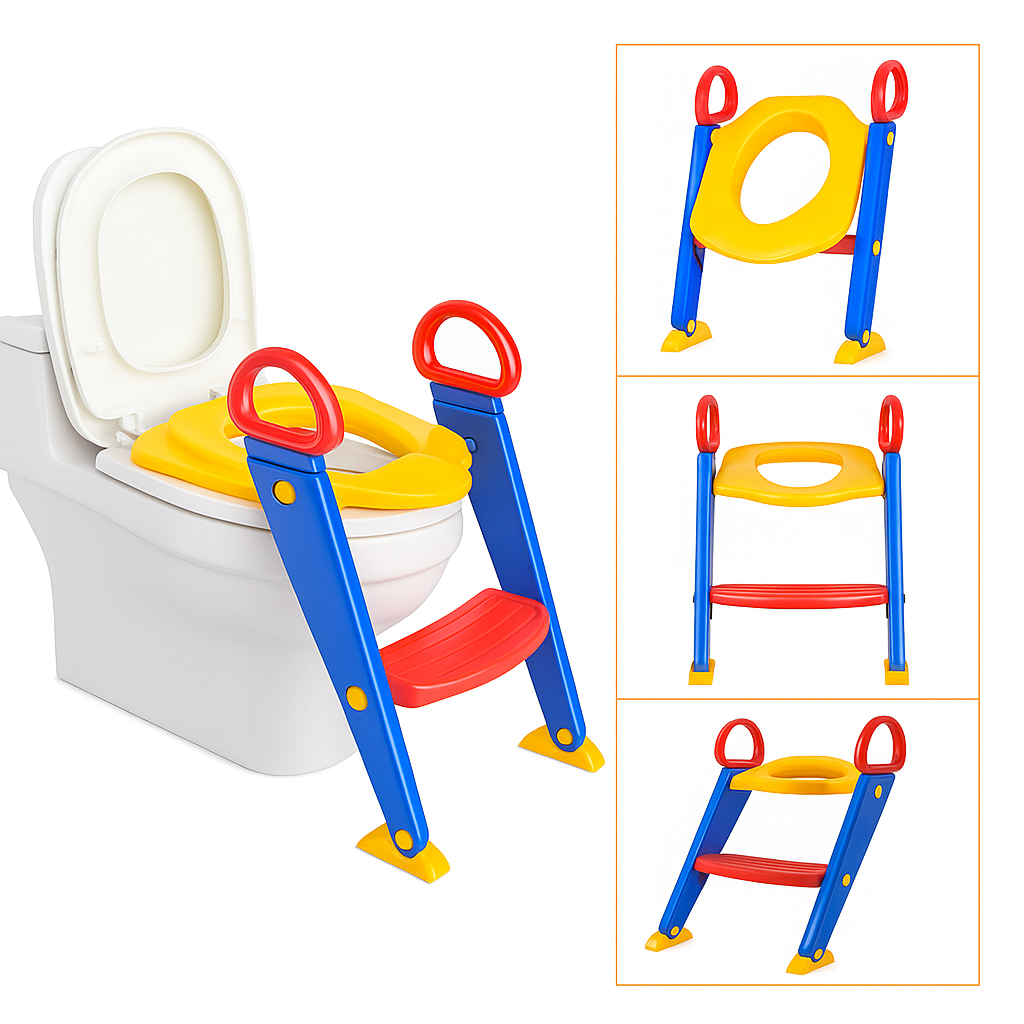 ADAPTADOR DE WC CON ESCALERA PARA NIÑOS
