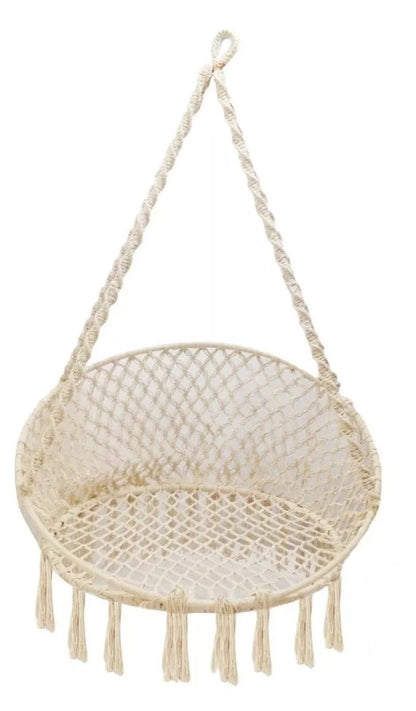 🌿 Columpio Silla Colgante Redondo Natural Adulto 80*60*120