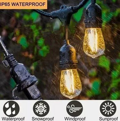 LUCES GUIRNALDAS SOLAR 10 LED 5 METROS PARA EVENTOS
