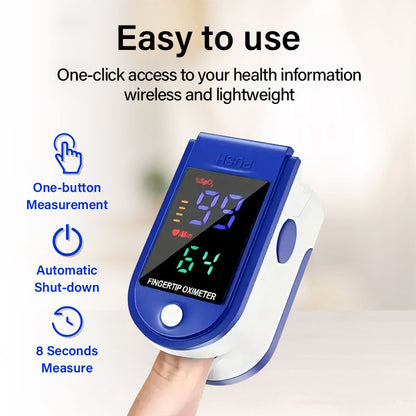 OXIMETRO PULSO SATURÓMETRO 2X1 CON PILA