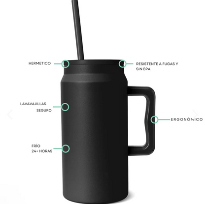 VASO TERMICO PREMIUM 1500ML ROSA