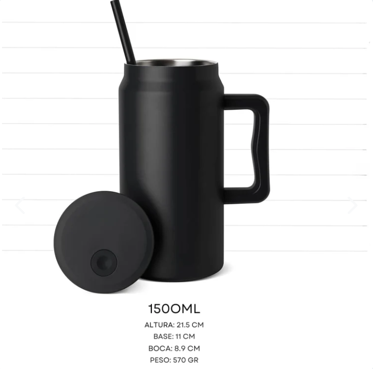 VASO TERMICO PREMIUM 1500ML ROSA