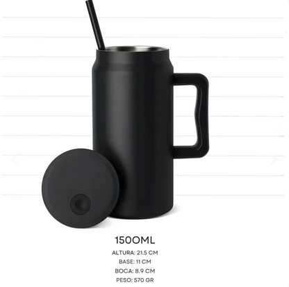 VASO TERMICO PREMIUM 1500ML ROSA