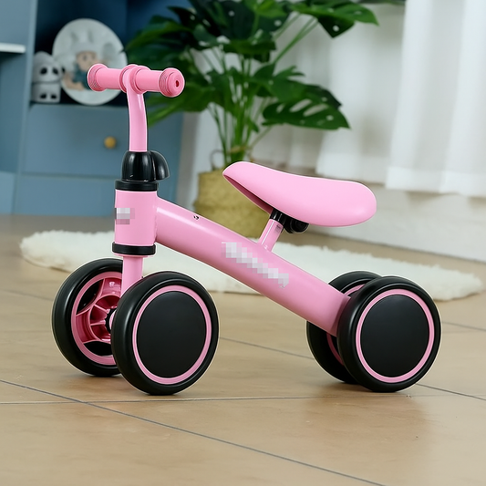 CYBER 🛒⏰  50% DESCTO - BICICLETA DE APRENDIZAJE 4 RUEDAS NIÑOS