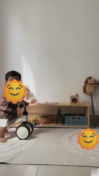 CYBER 🛒⏰  50% DESCTO - BICICLETA DE APRENDIZAJE 4 RUEDAS NIÑOS